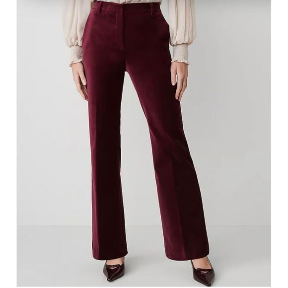 Ann Taylor NWT The Jayne velvet trouser pants 8 - Picture 9 of 9